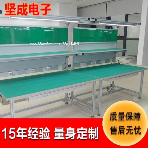 廠家生產(chǎn) 堅成BL08鋁型材工作臺防靜電雙邊包裝生產(chǎn)線工作臺