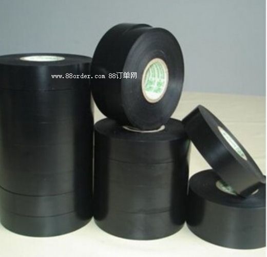 黑色環(huán)保阻燃電氣膠帶 黑色PVC絕緣膠帶