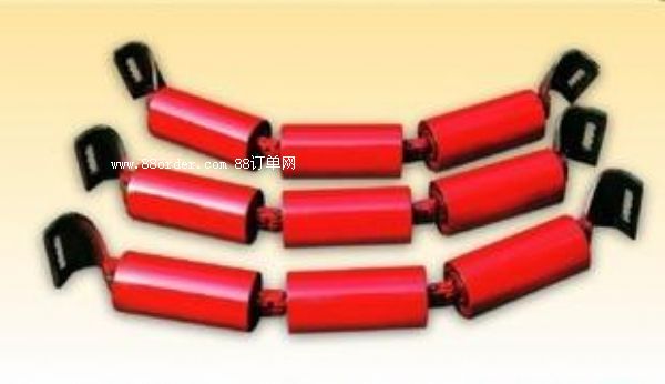 河北利明生產(chǎn)三聯(lián)懸掛托輥