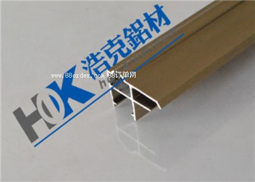 3.4cm非開(kāi)啟香檳色鋁合金型材/相框型材廠家