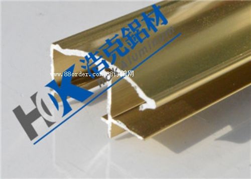 2.6cm非開(kāi)啟式金色鋁合金型材/標(biāo)識(shí)標(biāo)牌鋁型材