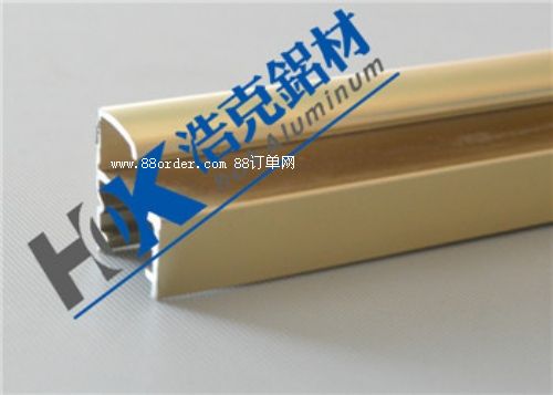 1.0cm非開(kāi)啟式金色鋁合金型材/展板鋁型材