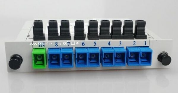 PLC1分8插片式光分路器分光器FC/SC